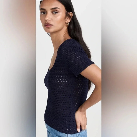 NWT Vince Women's Textured Scoop Neck Sweater Small - Picture 4 of 8